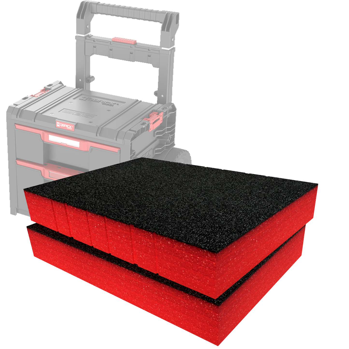 QBRICK System PRO Cart 2.0 Plus Drawer 2 Foam Inserts